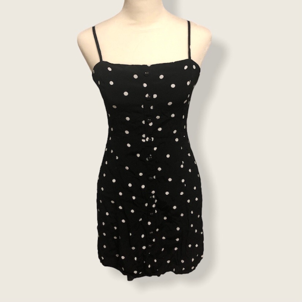 Forever 21 Black Polka Dot Dress Size Medium